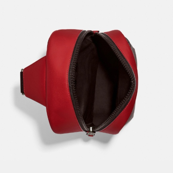 NWT Coach Westway backpack in Colorblock Signature Canvas with Coach Patch Sling - Picture 4 of 13